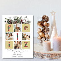 Foto, modern, floral, portugiesisch, Weihnachten