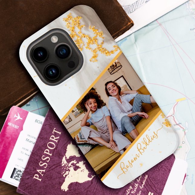 Foto Modern Gold Glitzer Black Marble Individuelle Case-Mate iPhone Hülle (Von Creator hochgeladen)