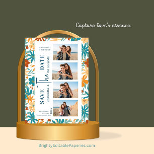 Foto Moderne Abstrakte Wildblume Helle Kunst Save The Date