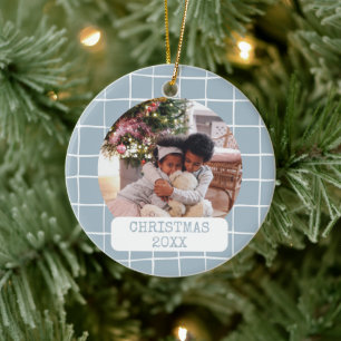 Foto Moderne Feiertage Weihnachten Keramik Ornament