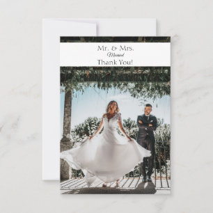 Foto Moderne Minimalistische Hochzeit Dankeschön K RSVP Karte