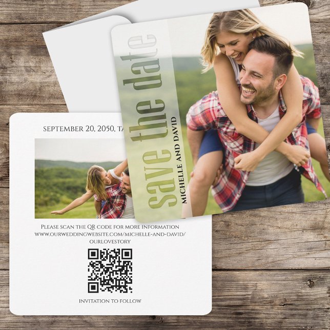 Foto Moderne Typografie - QR-Code Save the Date (Von Creator hochgeladen)
