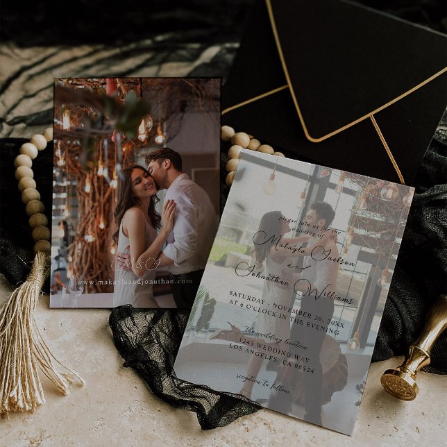 Foto Moderne Vertikale Einladung 9 Hochzeiten (Von Creator hochgeladen)