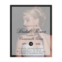 Foto Modernes Budget Brautdusche Einladung