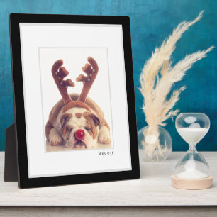 Foto   Modernes Schwarz-Weiß-Rahmen-Pet Fotoplatte