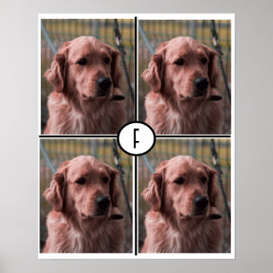 Foto Monogram Add your own Images Poster