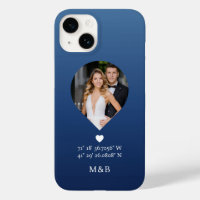 Foto Monogram Romantic Heart Coodinates Modern