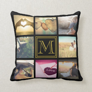 Foto monogramed Geschenk Kissen