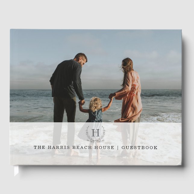 Foto | Monogramm | Gästebuch (Vorderseite)