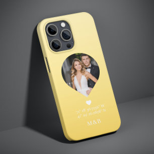 Foto-Monogramm Romantisches Herz Koordinaten Moder Case-Mate iPhone 14 Hülle