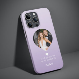 Foto Monogramm Romantisches Herz Koordinaten Moder Case-Mate iPhone 14 Hülle