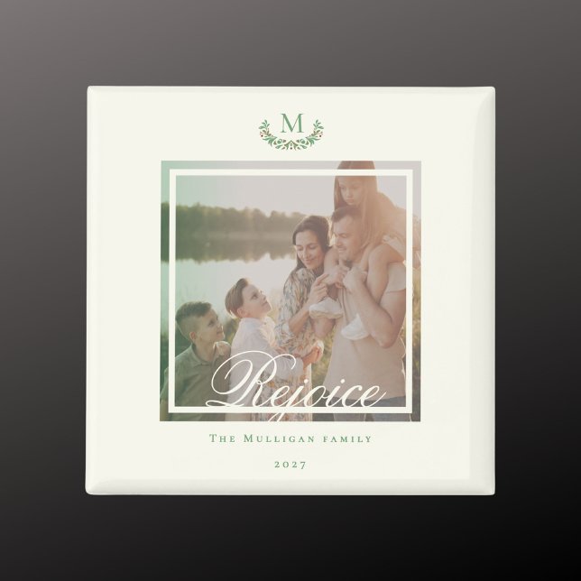 Foto-Monogramm Weihnachtsgeschenk Chic Magnet (Von Creator hochgeladen)