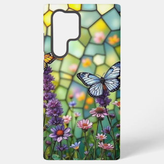 Foto Mossaik eines Schmetterlings und Gartens Samsung Galaxy Hülle