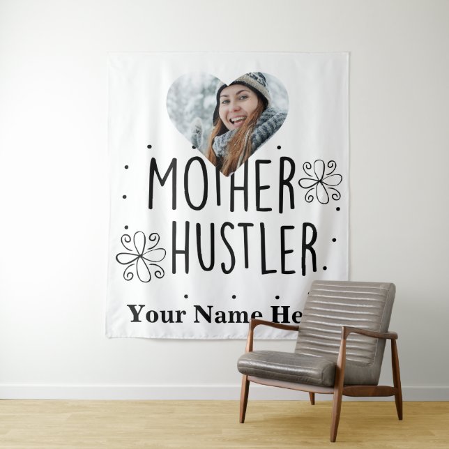 Foto Mother hustler Wandteppich (Beispiel)
