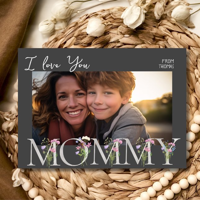 Foto-Muttertag Feiertagskarte (Von Creator hochgeladen)