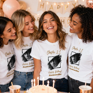 Foto-Name 21. Geburtstag T-Shirt