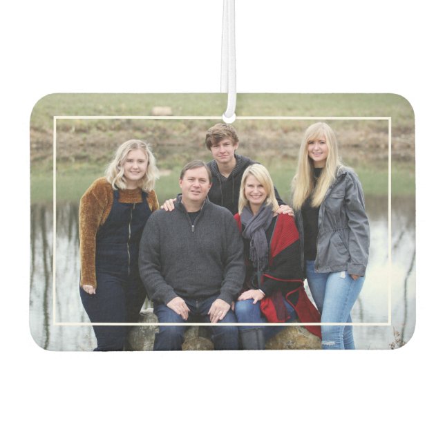 Foto-Name der benutzerdefinierten Familie Rustic W Autolufterfrischer (Vorderseite)