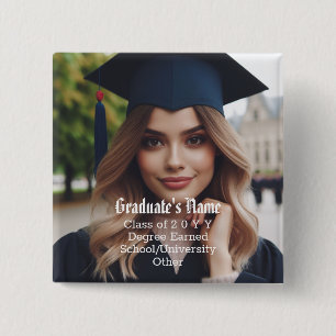 Foto, Name und Klassenjahr des personalisierten Ab Button