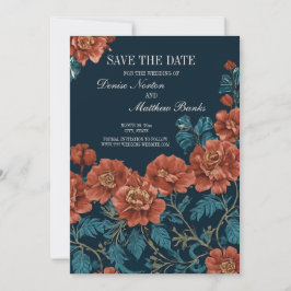Foto, Navy und Rostflora Save The Date
