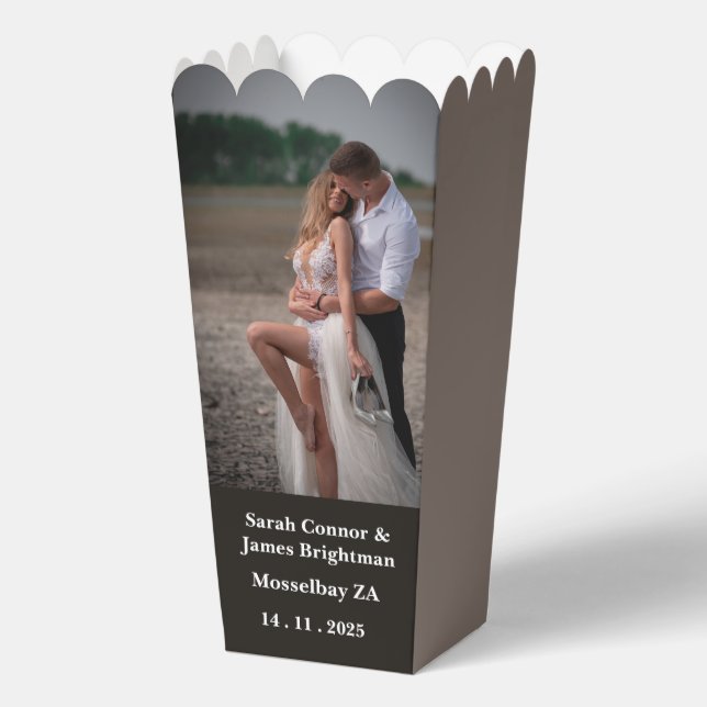 Foto Neuverheiratet Vielen Dank für Ihre Unterstüt Geschenkschachtel (Rückseite)