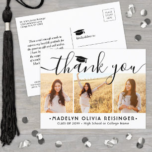 Foto New Address Simple Abschluss Vielen Dank Postkarte