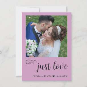 Foto Nichts Besonderes, nur Liebe Hochzeitsempfang Einladung