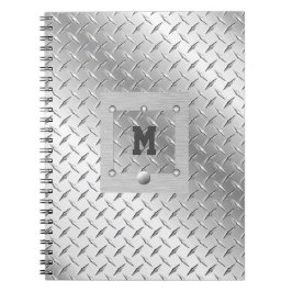Foto-Notebook aus Metall und Stahl Notizblock