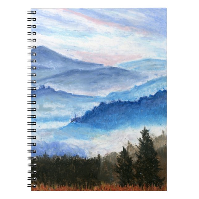 Foto-Notebook für Berg- und Waldspirale Notizblock (Vorderseite)