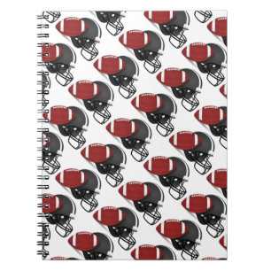 Foto Notebook/Fußball und Helm Notizblock