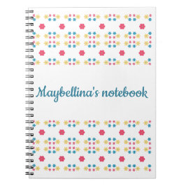 Foto-Notebook mit Blumenspirale Notizblock