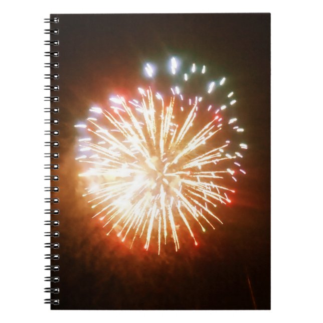 Foto-Notebook mit Hell-Burst-Feuerwerk Notizblock (Vorderseite)