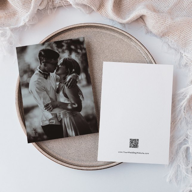 Foto nur Hochzeitseinladung mit QR-Code Einladung (Von Creator hochgeladen)