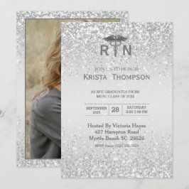 Foto Nurse Abschluss Silver Einladung