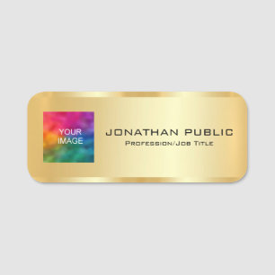 Foto oder Logo der Mitarbeiter im magnetischen ode Namensschild