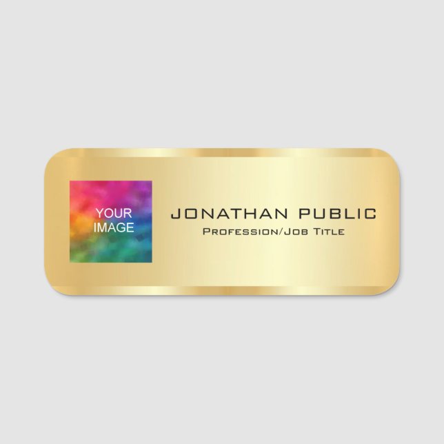 Foto oder Logo der Mitarbeiter im magnetischen ode Namensschild (Vorderseite)