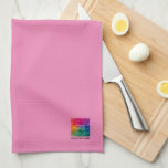 Foto- oder Logo-Text nach dem Motto "Custom Trendr Geschirrtuch<br><div class="desc">Individuelle Upload Fügen Sie Ihr Foto Bild oder Firmenlogo Text Stilvoll Moderne Niedliche Vorlage Pink Kitchen Handtuch.</div>