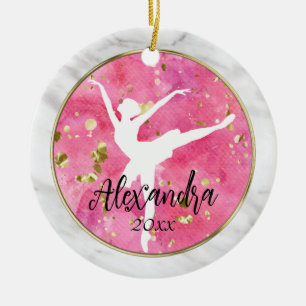Foto on Back Ballerina Ballet Keramik Ornament