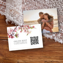 Foto Online-UAWG QR-Code Cherry Blossom Hochzeit