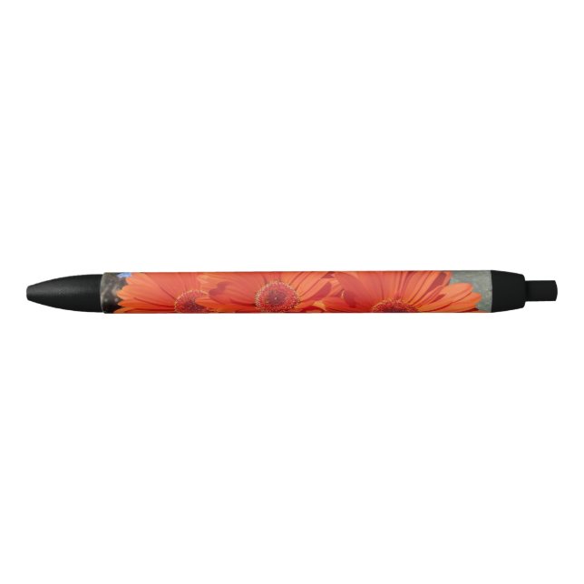Foto Orange Daisy Blume Pen Kugelschreiber (Vorderseite)