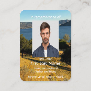 Foto Orchard Herbstliche Blätter beibehalten Visitenkarte