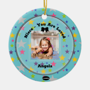 Foto Ornament Aqua mit Stars HAMbWG