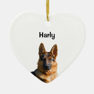 Foto-Ornament-Geschenk für deutsche Shepard Lover Keramik Ornament