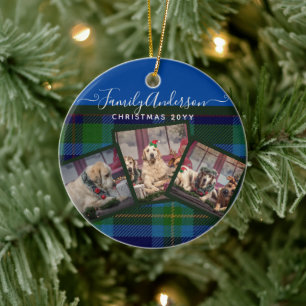 FOTO ORNAMENT - Miller TARTAN - Weihnachtsgeschenk