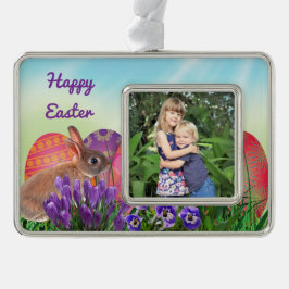 Foto Osterfest Rahmen-Ornament Silber