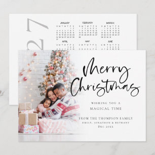 Foto-Overlay 2027 Kalender Frohe Weihnachten