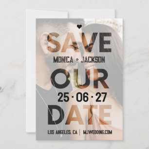 Foto-Overlay-Ausschnitt-Typografie-städtische Hoch Save The Date