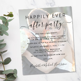 Foto Overlay Blush Hochzeitsempfang Einladung