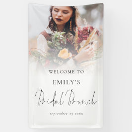 Foto Overlay Elegantes Skript Willkommen Bridal Br Banner