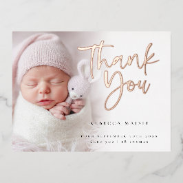 Foto Overlay Foil Vielen Dank BIrth Ankündigung