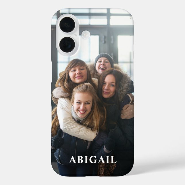 Foto-Overlay für Skript-Liebe Eleganter Mit Monogr Case-Mate iPhone Hülle (Rückseite)